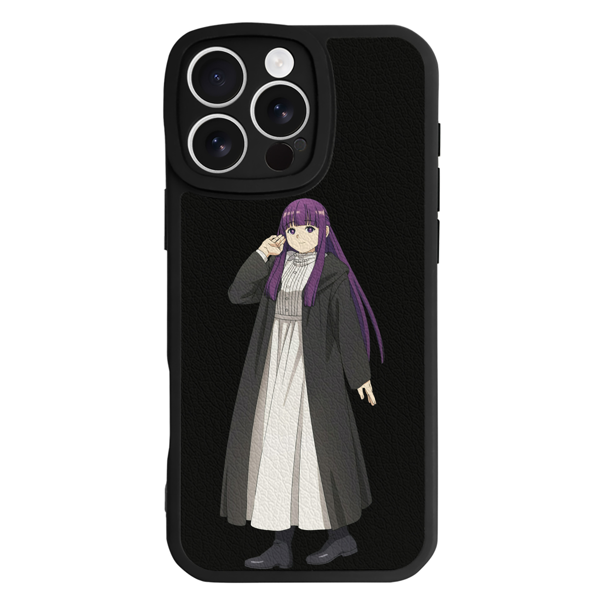 （画像用） 葬送のフリーレン Frieren 【iPhone 16シリーズ対応】シリコンスマホケース（レザー調） 材質：シリコン